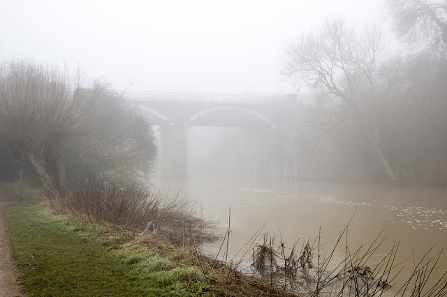Iron Trunk Aqueduct, shrouded in mist