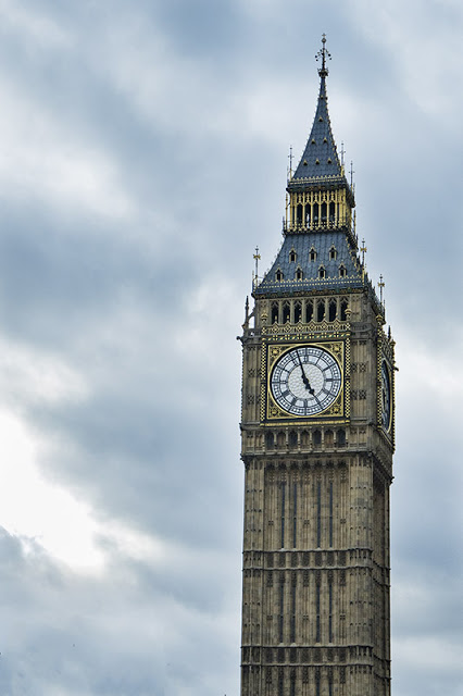 Clock Tower that Holds Big Ben (two double Decker busses can fit side by side through that clock face!)