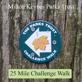 Milton Keynes Parks Trust 25 Mile Challenge Walk - pin image
