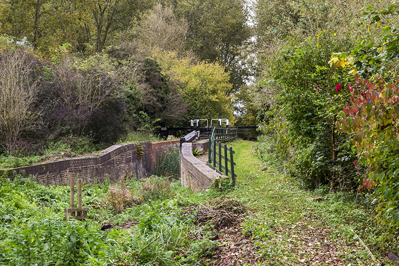 Restored lock (very narrow) at Buckingham Canal Nature Reserve